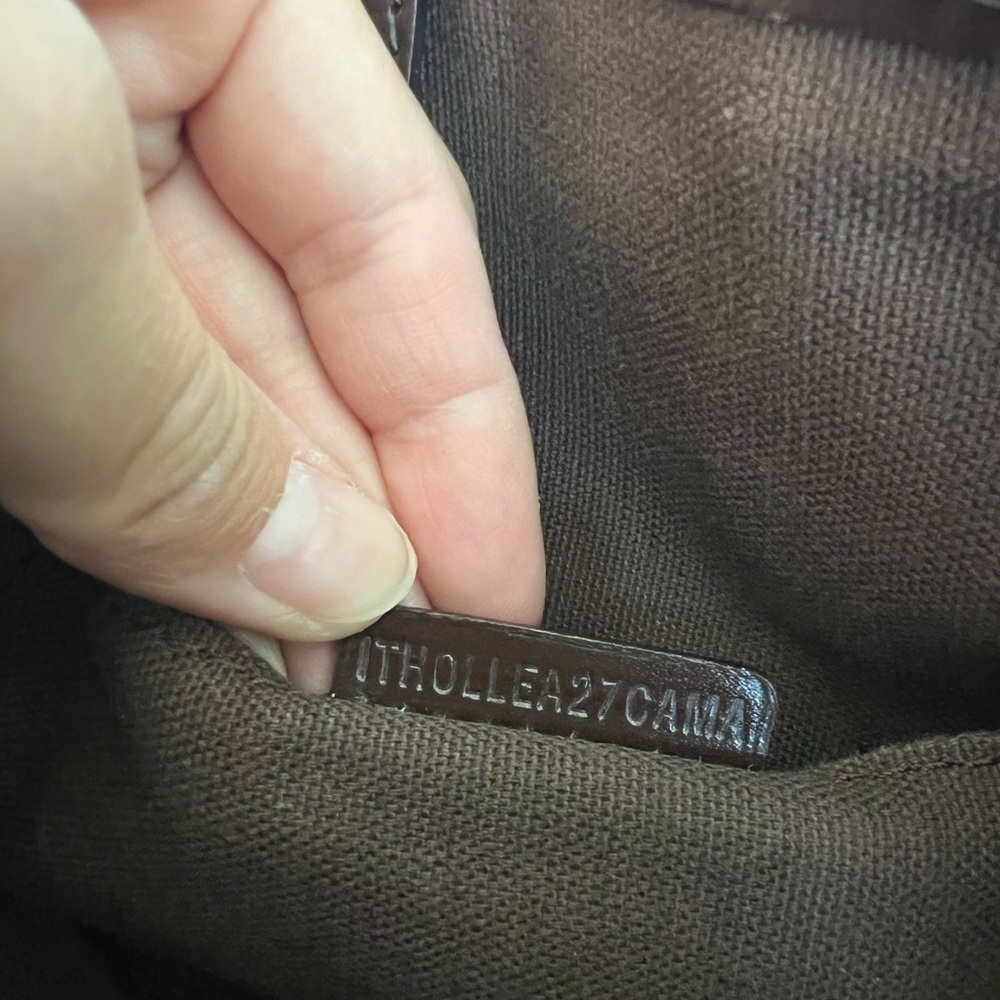 Authenticated Burberry Canvas Leather Trimmed Rainbow Checkered Shoulder Bag - Picture 10 of 12
